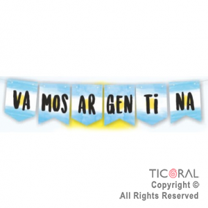 BANDERIN VAMOS ARGENTINA PATRIO X 1